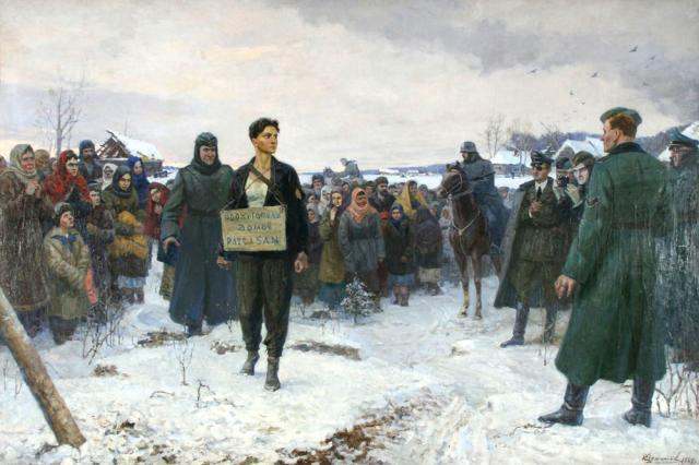 Щёкотов К.Н. Зоя Космодемьянская перед казнью. 1947–1949 Щёкотов К.Н. Зоя Космодемьянская перед казнью. 1947–1949